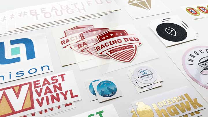 Small Order Custom Sticker Printing  Vinyl Contour Cut Any Shape Business Labels 